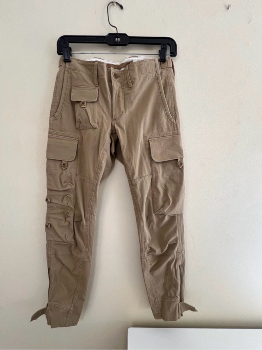 Ralph Lauren Tan Cargo Pants with Modern Tapered Design- NWT